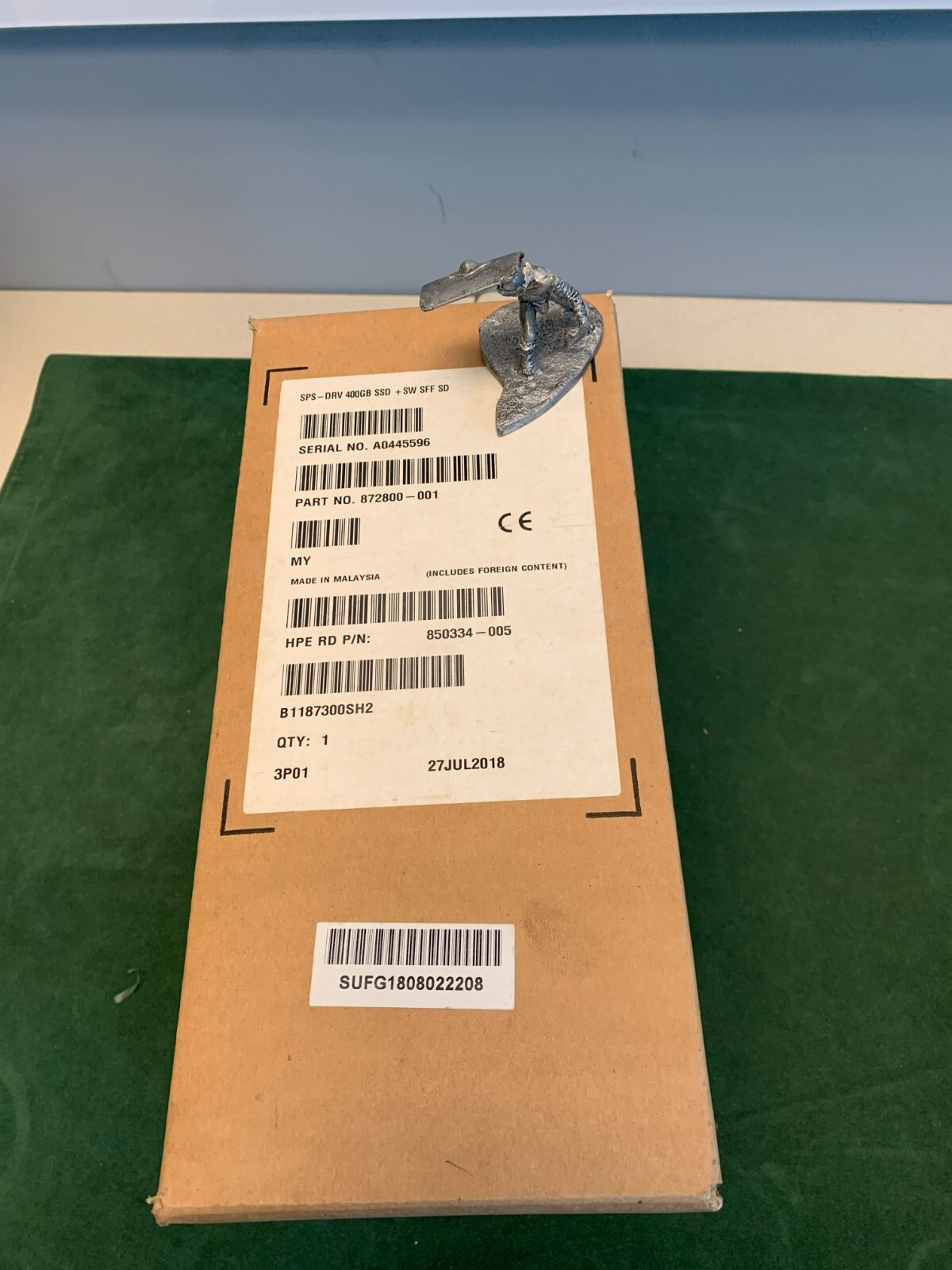 HP  872800-001 (850334-005) Q0F40A - SPS-DRV 400GB SSD SFF SSD for 3PAR 20000
