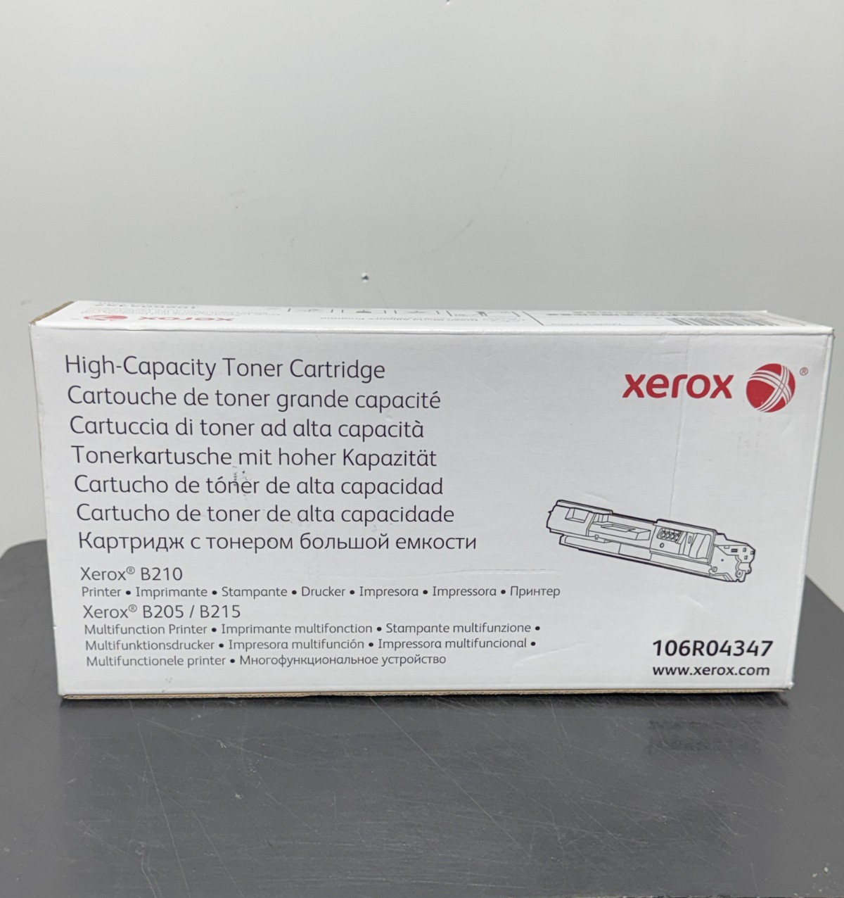 Genuine Xerox High Capacity Black Toner Cartridge 106R04347 B205 B210 B215