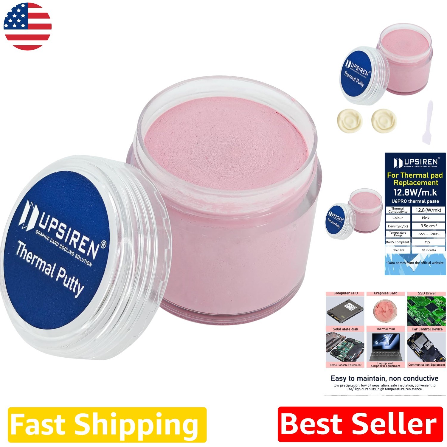 Pro Thermal Putty UTP-6 100g - Gap Filling, Low Viscosity Cooling Solution