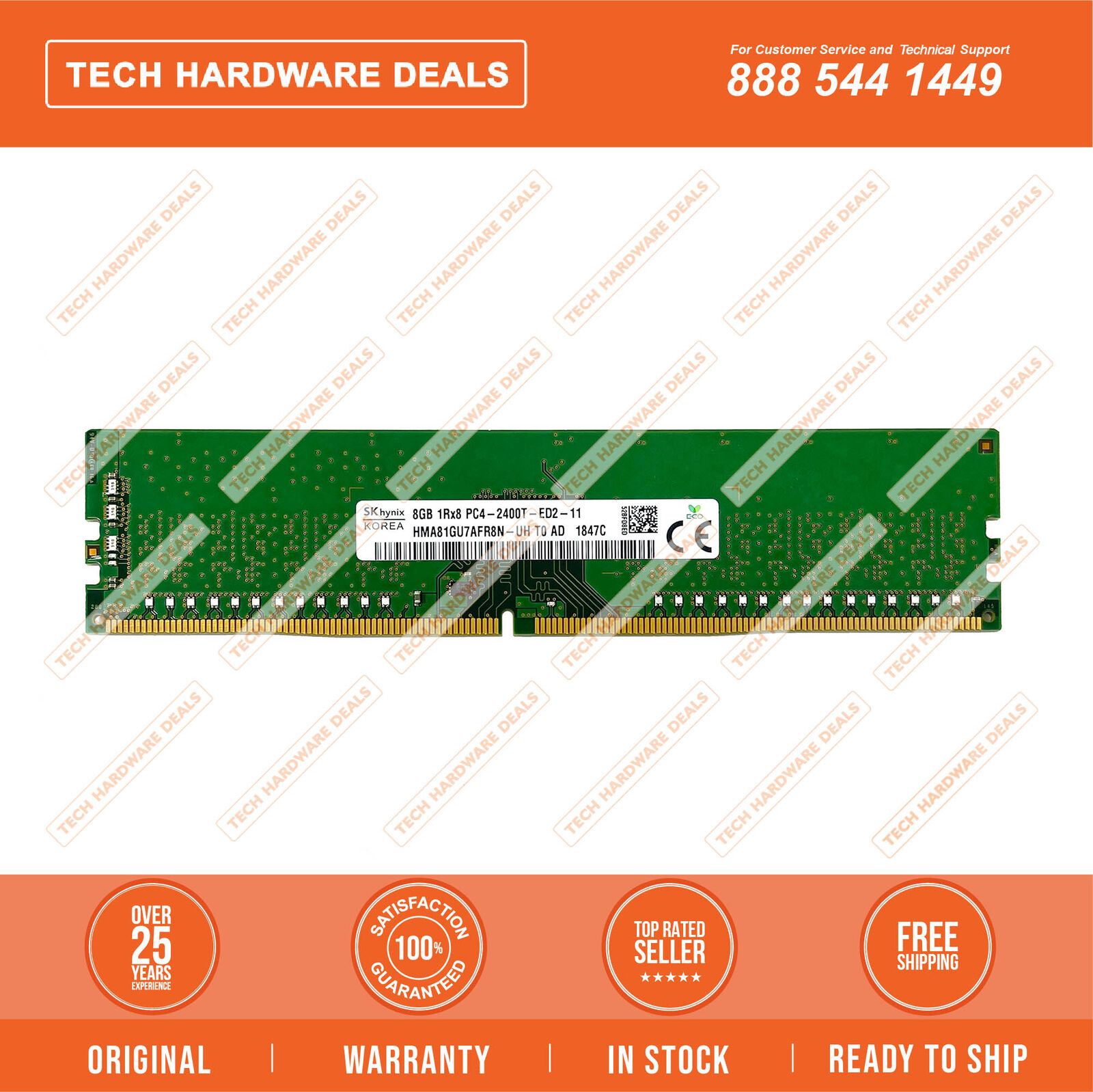 862689-091    HPE 8GB (1 x 8GB) Single Rank x8 DDR4-2400 CAS-17-17-17 Unbuffered