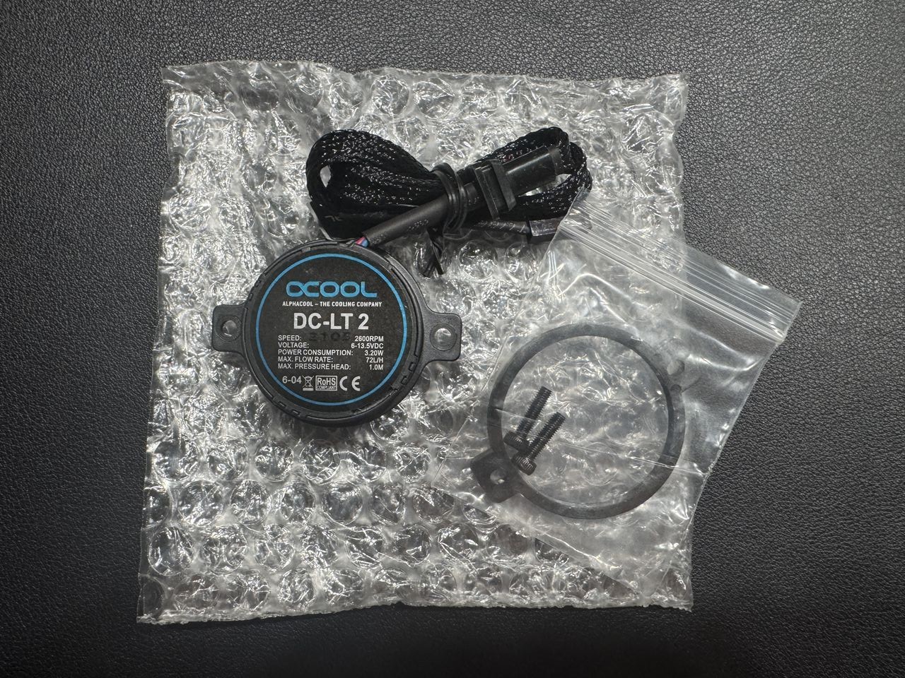 Alphacool DC-LT 2 2600rpm Ceramic 12V DC Slim PCB Water Cooling Pump 13332