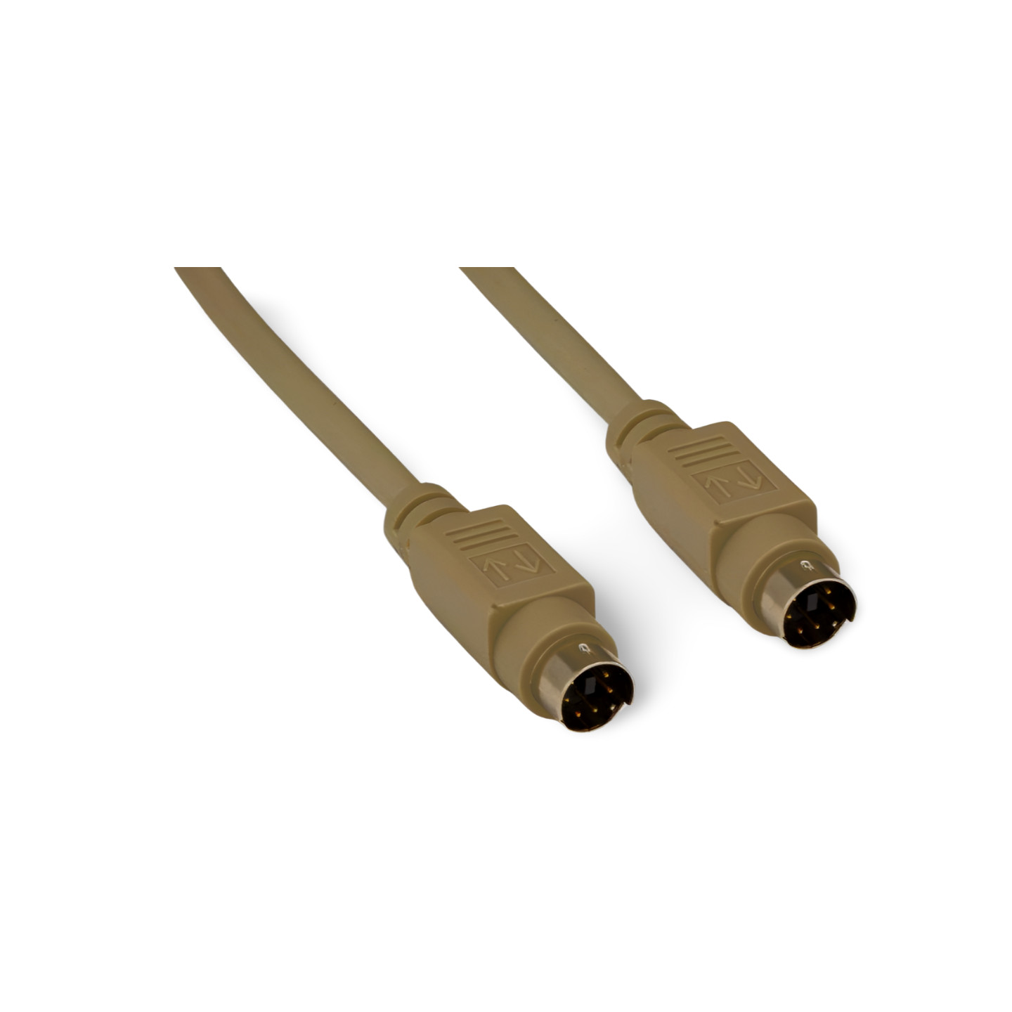 10ft Keyboard Mouse Cable Mini DIN6 Male to Male PS2 - Beige
