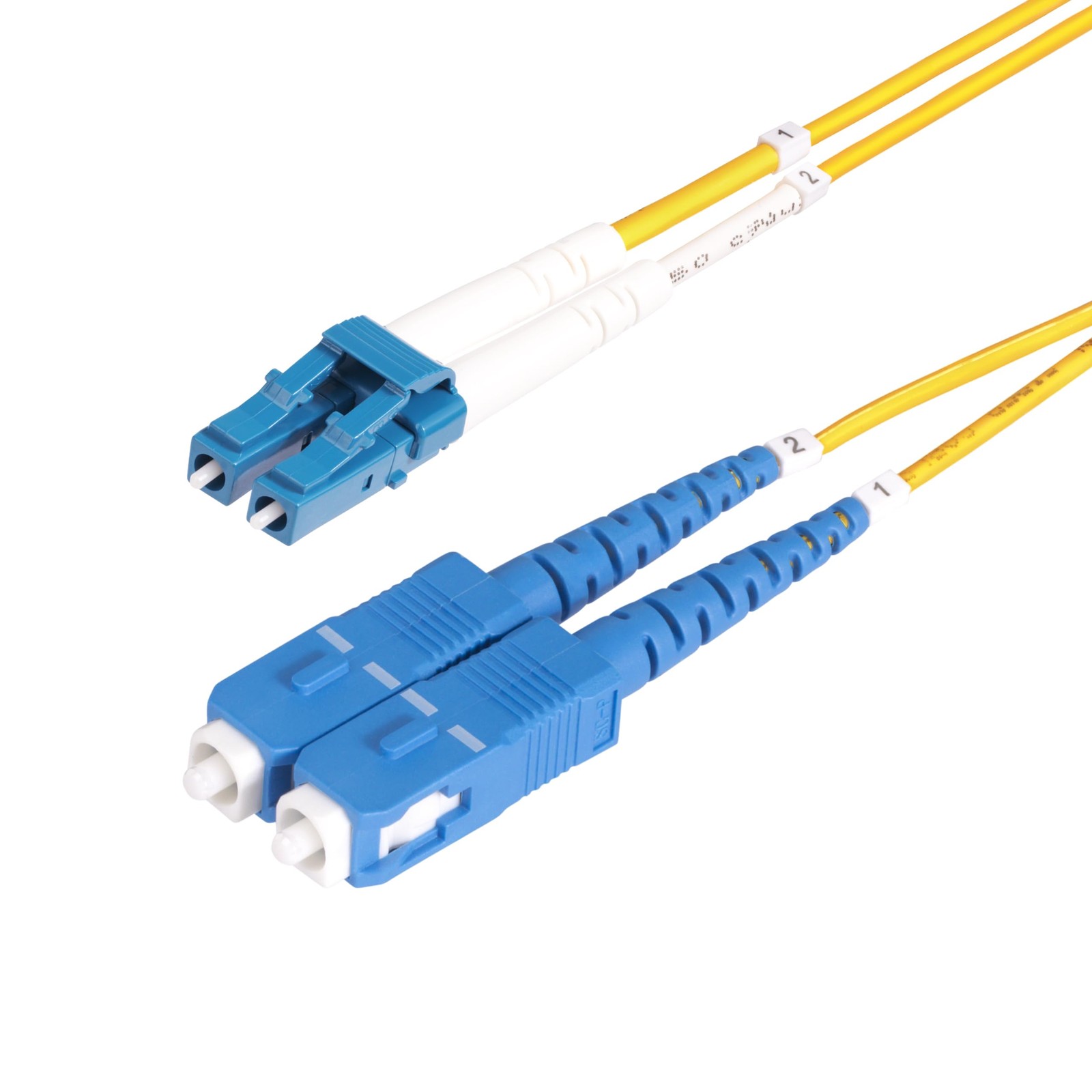 StarTech 20m [65ft] LC to SC [UPC] OS2 Single Mode Duplex Fiber Optic Cable