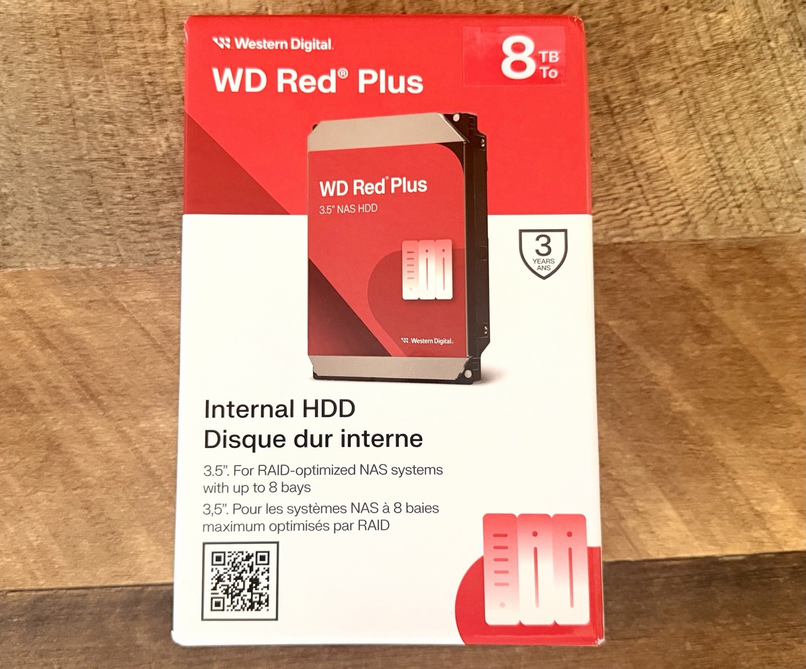 WD Red Plus 8TB NAS Internal Hard Drive HDD NIB Western Digital