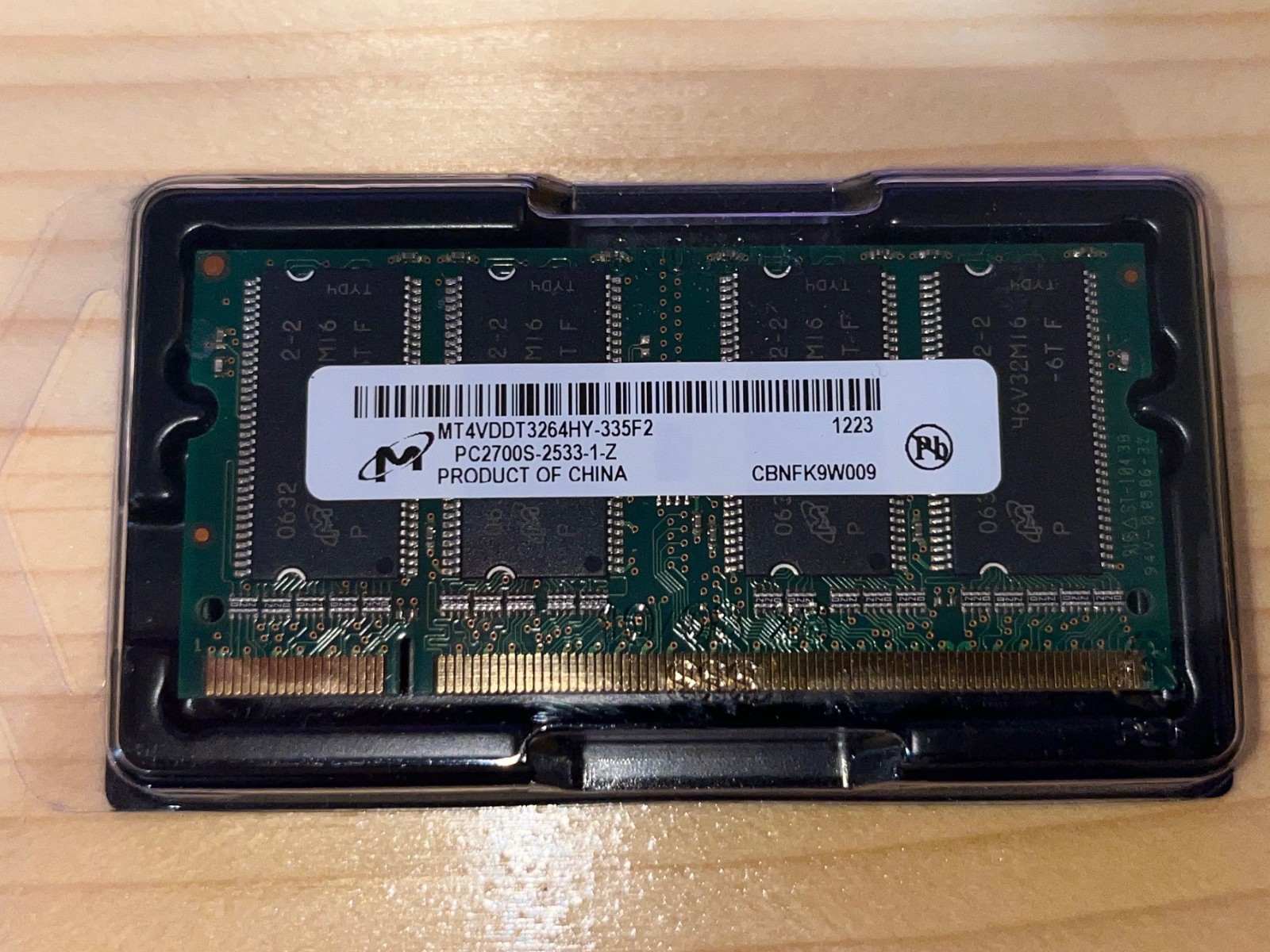 ** NEW Micron PC2700 DDR SDRAM - MT4VDDT3264HY-335F2 **