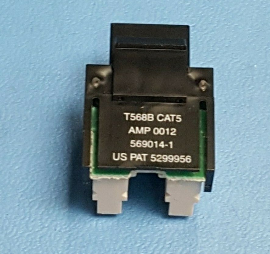 Amp Jack Cat5e  RJ45 , T 568B,569014-1, Lot of 4 Pcs