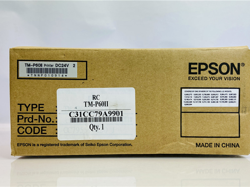 Epson TM-P60II Mobile Thermal Receipt Printer New Open Box Complete