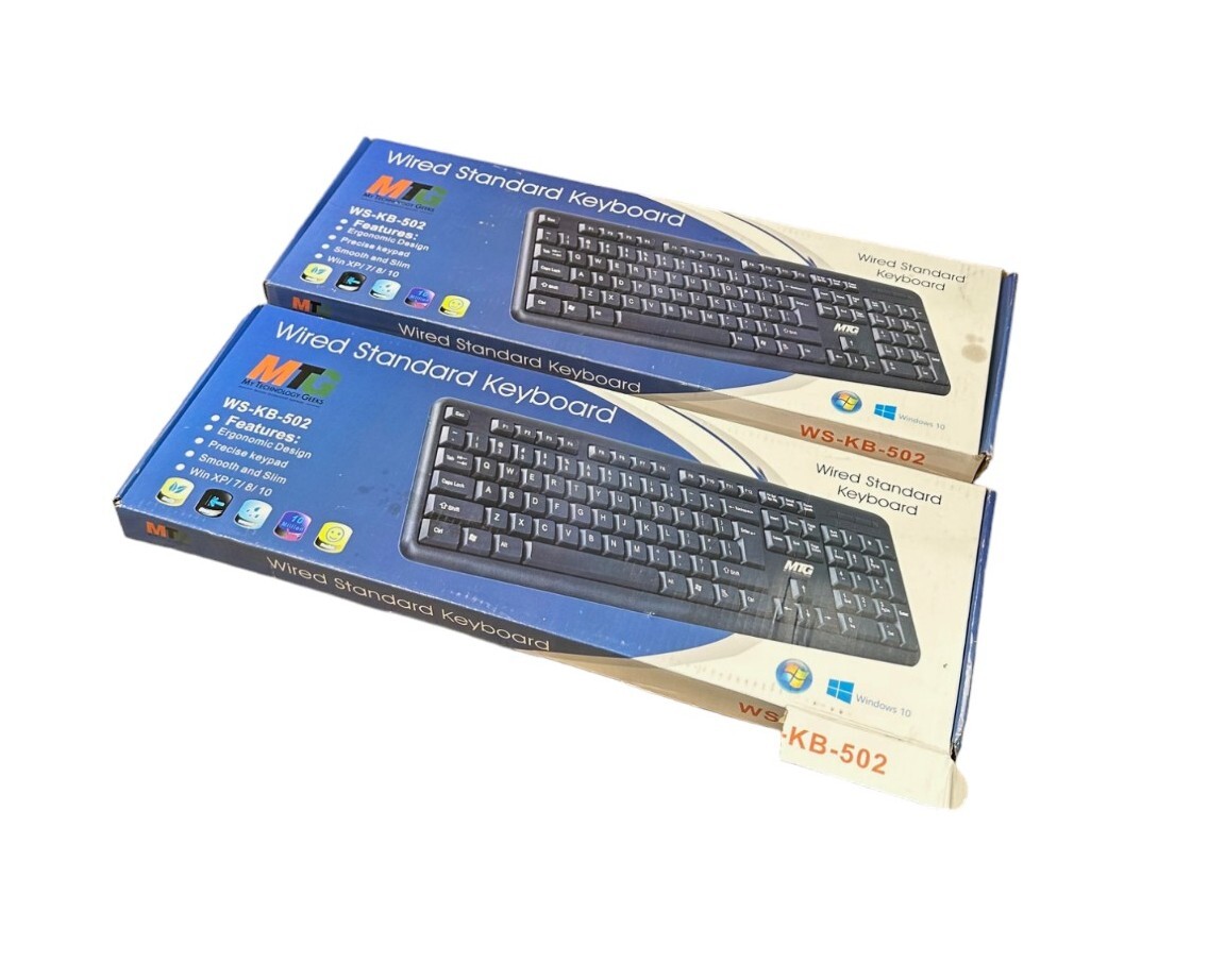 New MTG WS-KB-502 Wired Standard Keyboard (LOT OF 2) 🔥Fast Shipping🔥