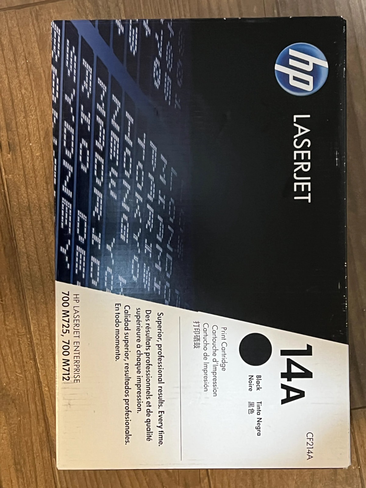 HP 14A Black LaserJet Toner Cartridge CF214A LaserJet Enterprise M712 M725 OEM