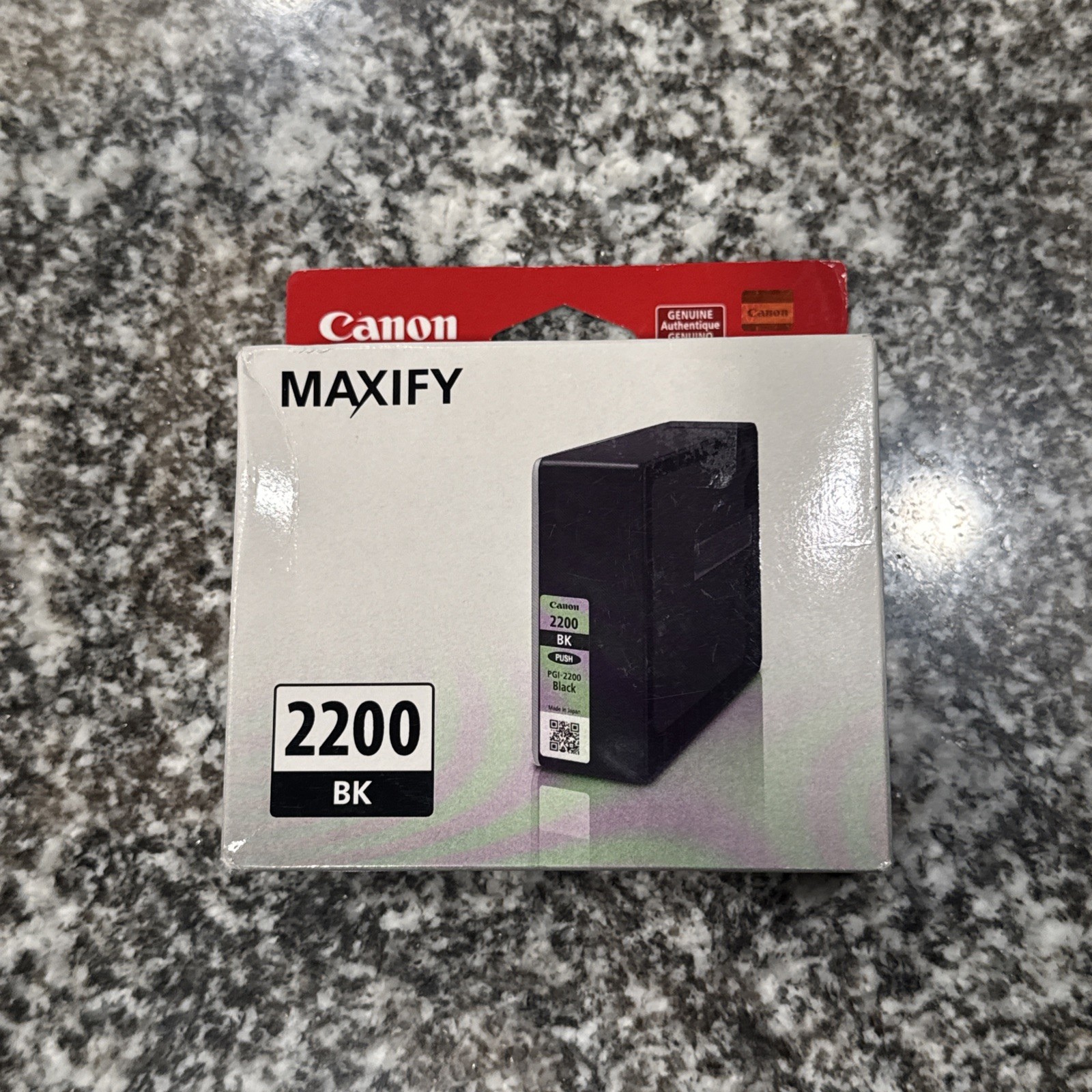 Genuine Canon 9291B001 (PGI-2200) Ink, Black Brand New Factory Sealed