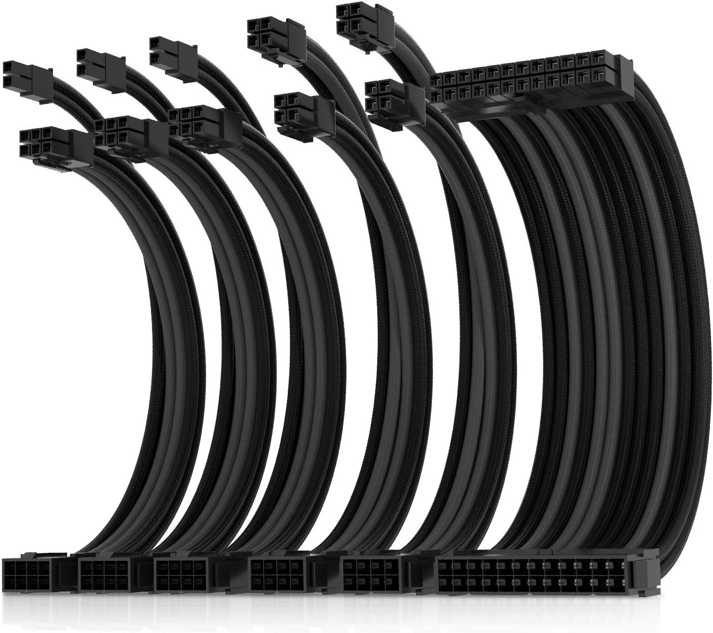 30cm High-Quality PSU Extension Cable Kit - Ideal for Gaming & Cable Management