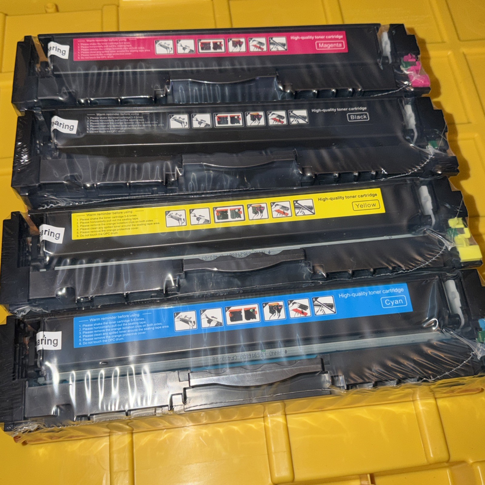 Toner Cartridge for Canon 075 /075H CRG-075 for Color imageCLASS Printers 4 Pack