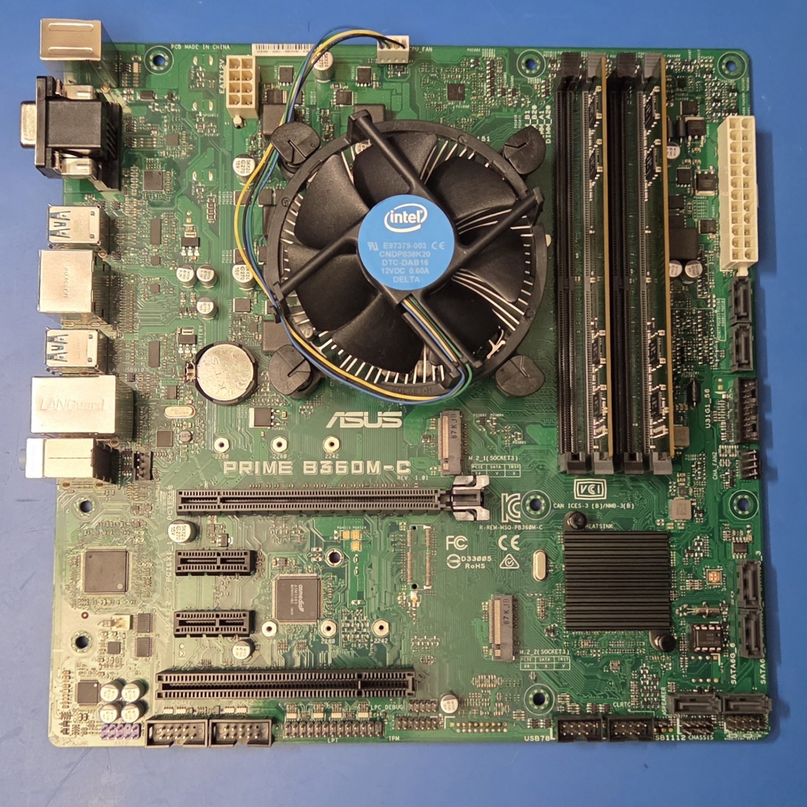 (Bundle) ASUS PRIME B360M-C MOBO, i3-8100 CPU, 8GB PC4 2666 RAM | CPU COOLER