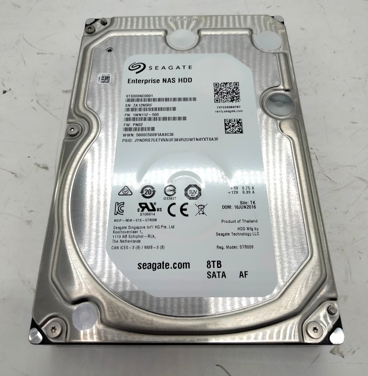 Seagate 8TB Enterprise NAS ST8000NE0001 3.5" SATA HDD hard drive