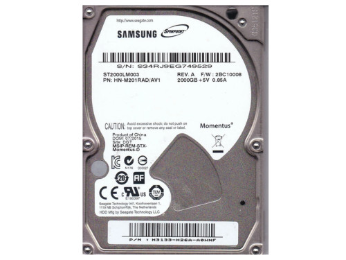 Seagate Samsung ST2000LM003 / HN-M201RAD/EX2  2TB HDD