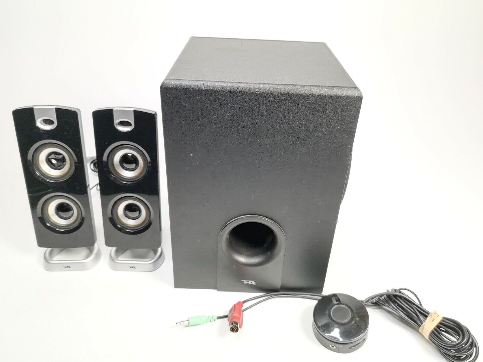 Cyber Acoustics CA-3602FFP 2.1 Speaker Sound System Speakers Sub Control Only