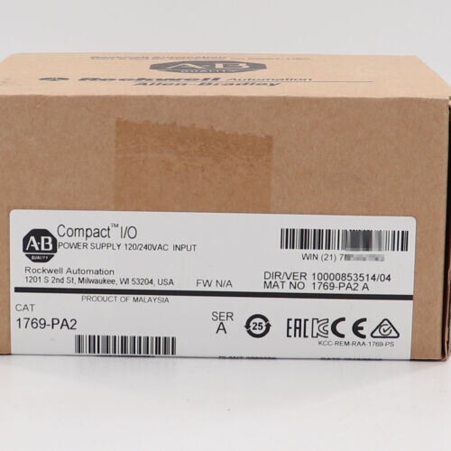1 Pcs Brand New For 1769-PA2 /A CompactLogix AC Power Supply DHL/Fedex