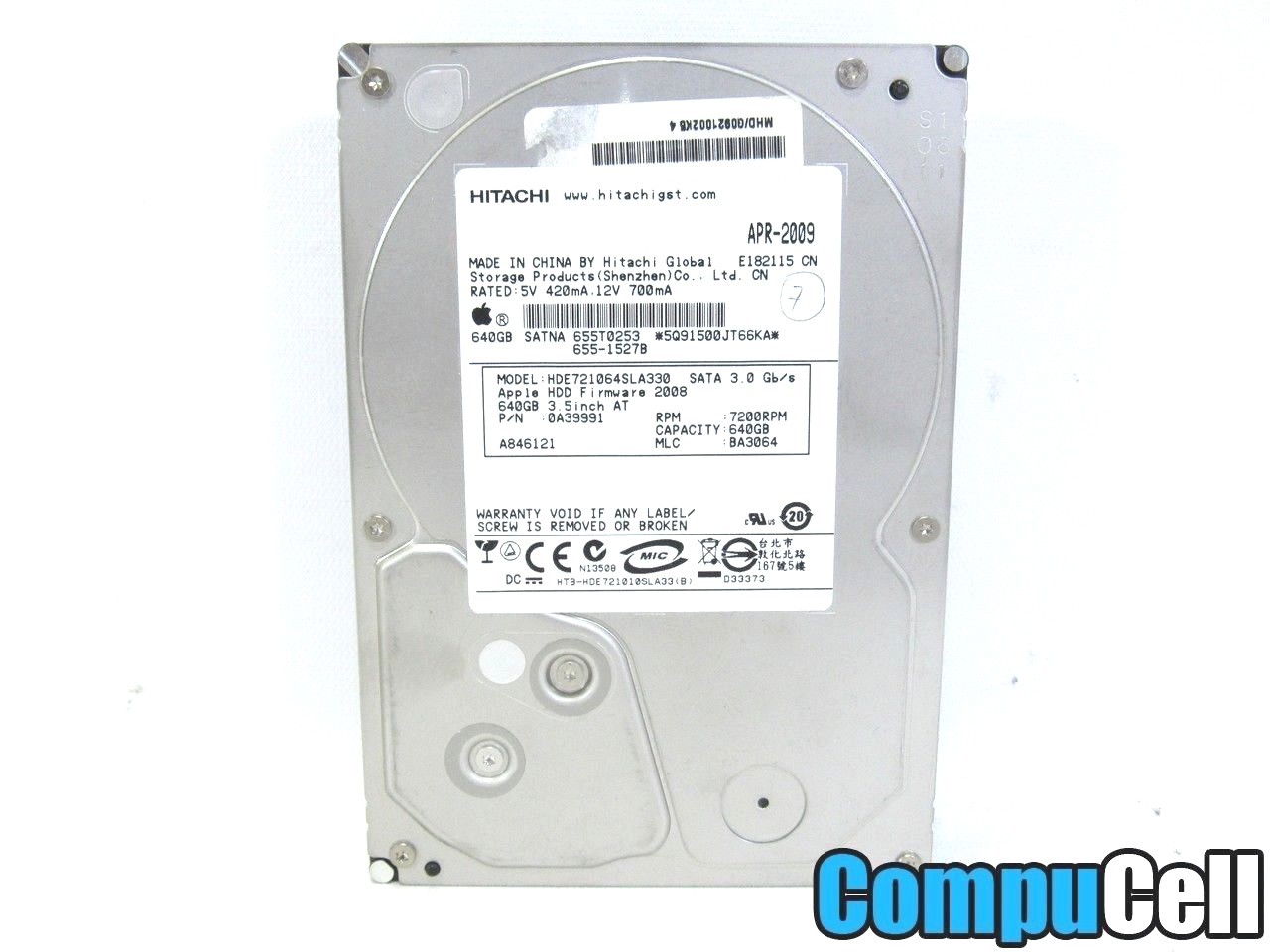 Hitachi 640GB 7200RPM 3.5" Desktop Internal Hard Drive HDE721064SLA330 *WORKS*
