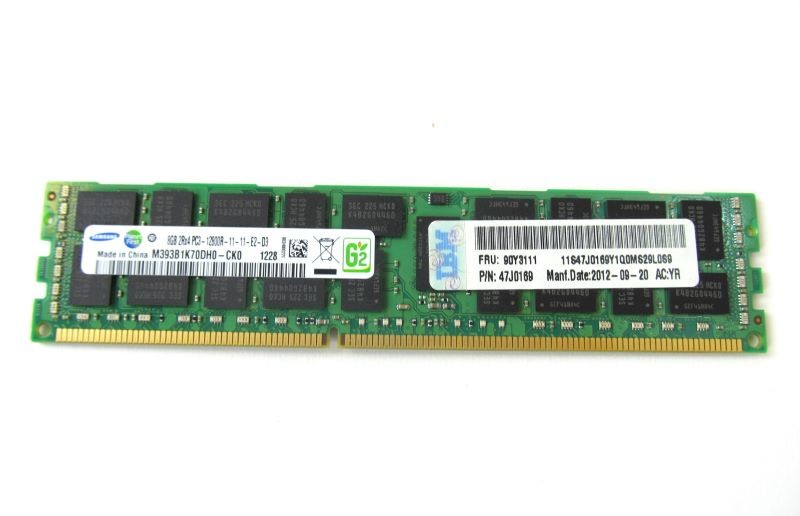 IBM 90Y3109 8GB 2RX4 PC3-12800R 1600MHZ LP RDIMM Memory zj