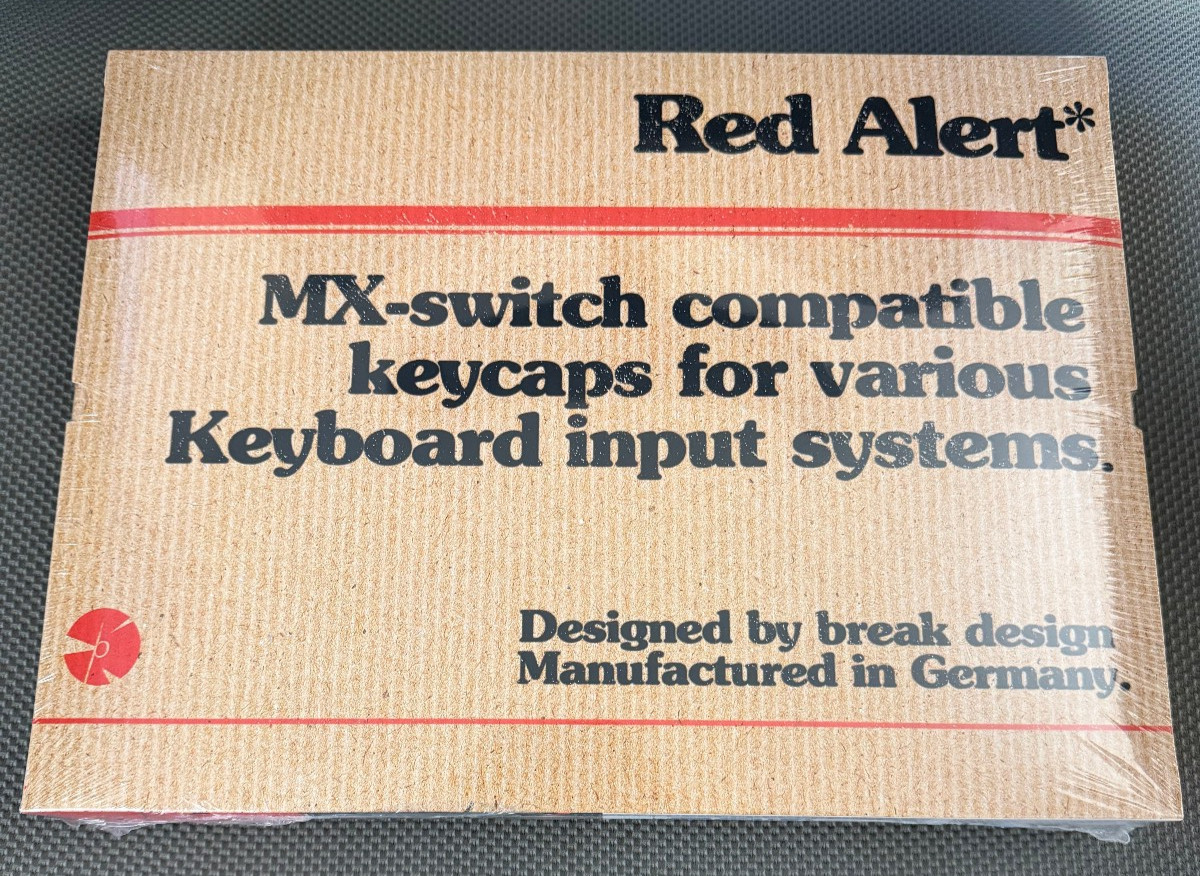 GMK Red Alert base set (genuine GMK- made in Germany) double shot ABS keycaps