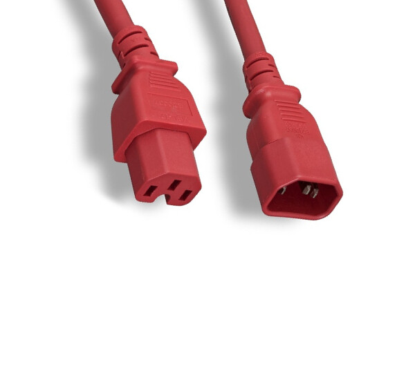 3Ft RED Power Cord for HP HPE Aruba X371 JL760A Power Supply JumperCord to PDU