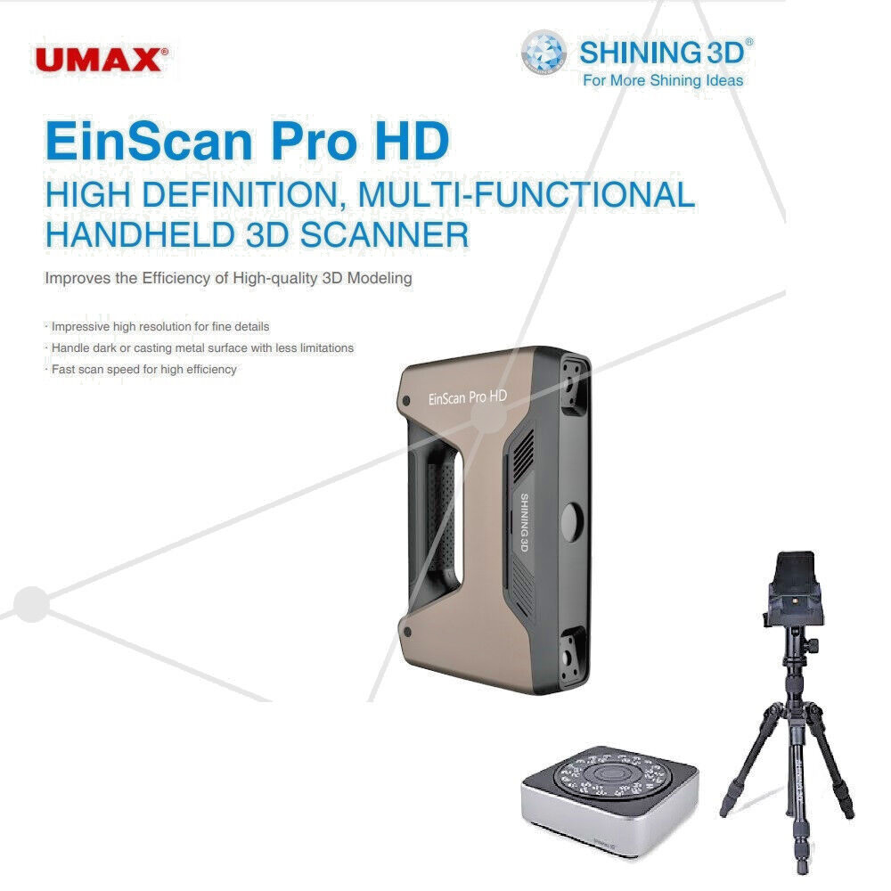 2024 Shining EinScan Pro HD 3D Scanner with Premium Industrial Pack Included
