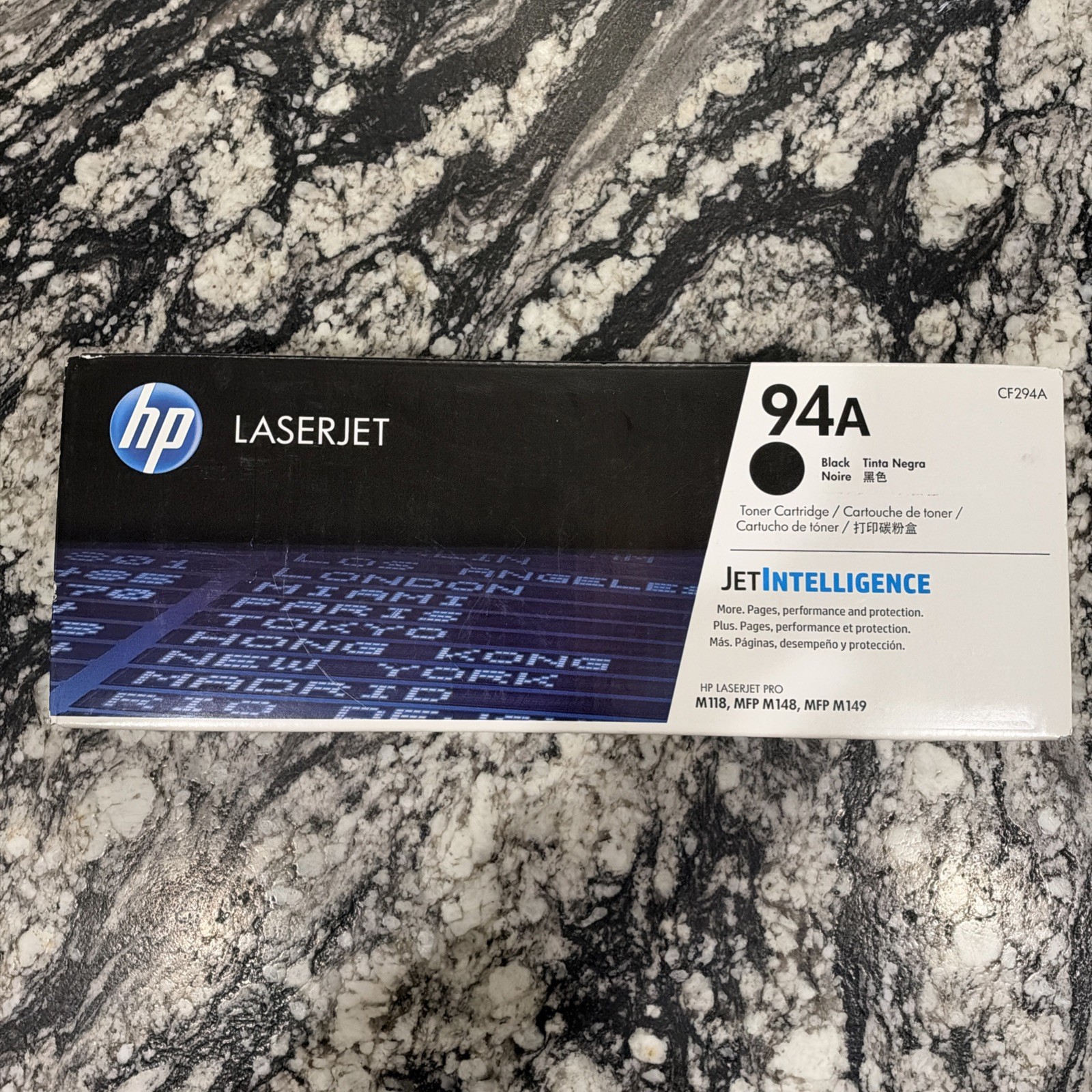 HP 94A Black Original Toner Cartridge CF294A for LaserJet Pro M118dw MFP M148dw 