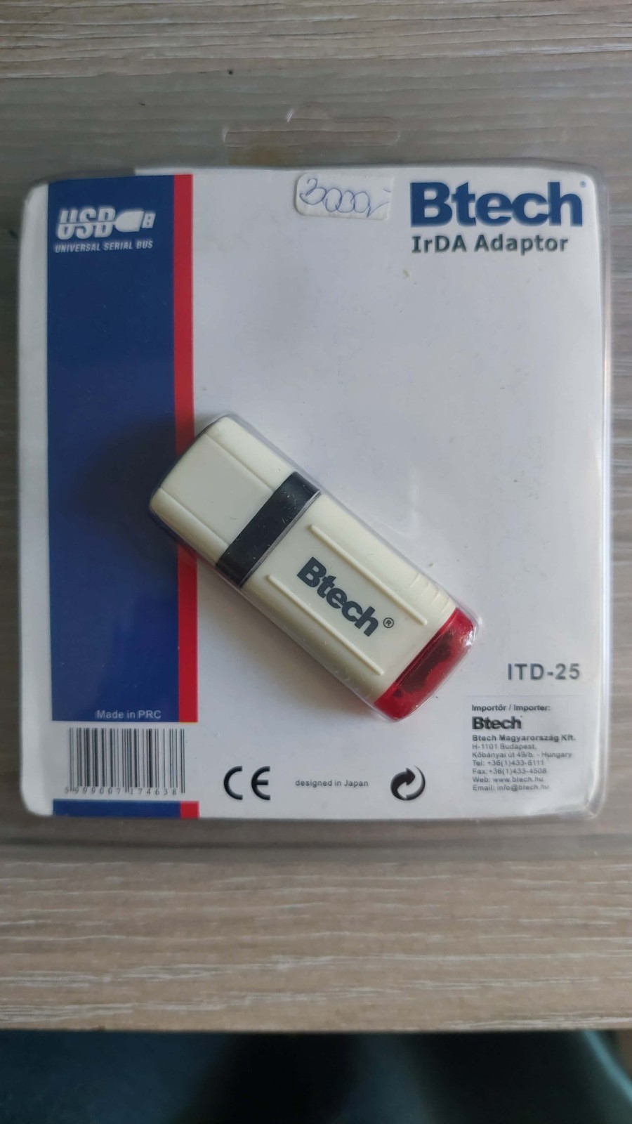 Btech ITD-25 USB to IrDA (InfraRed) Adapter (USB1.1 Standard)