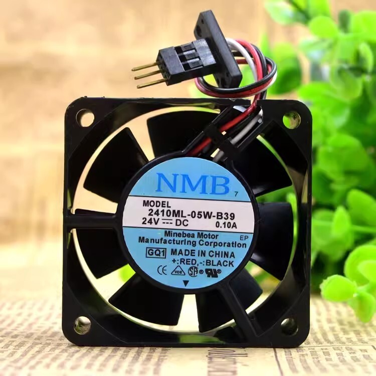NMB 2410ML-05W-B39 6025 DC24V 0.10A 6CM 3-Pin Cooling Fan