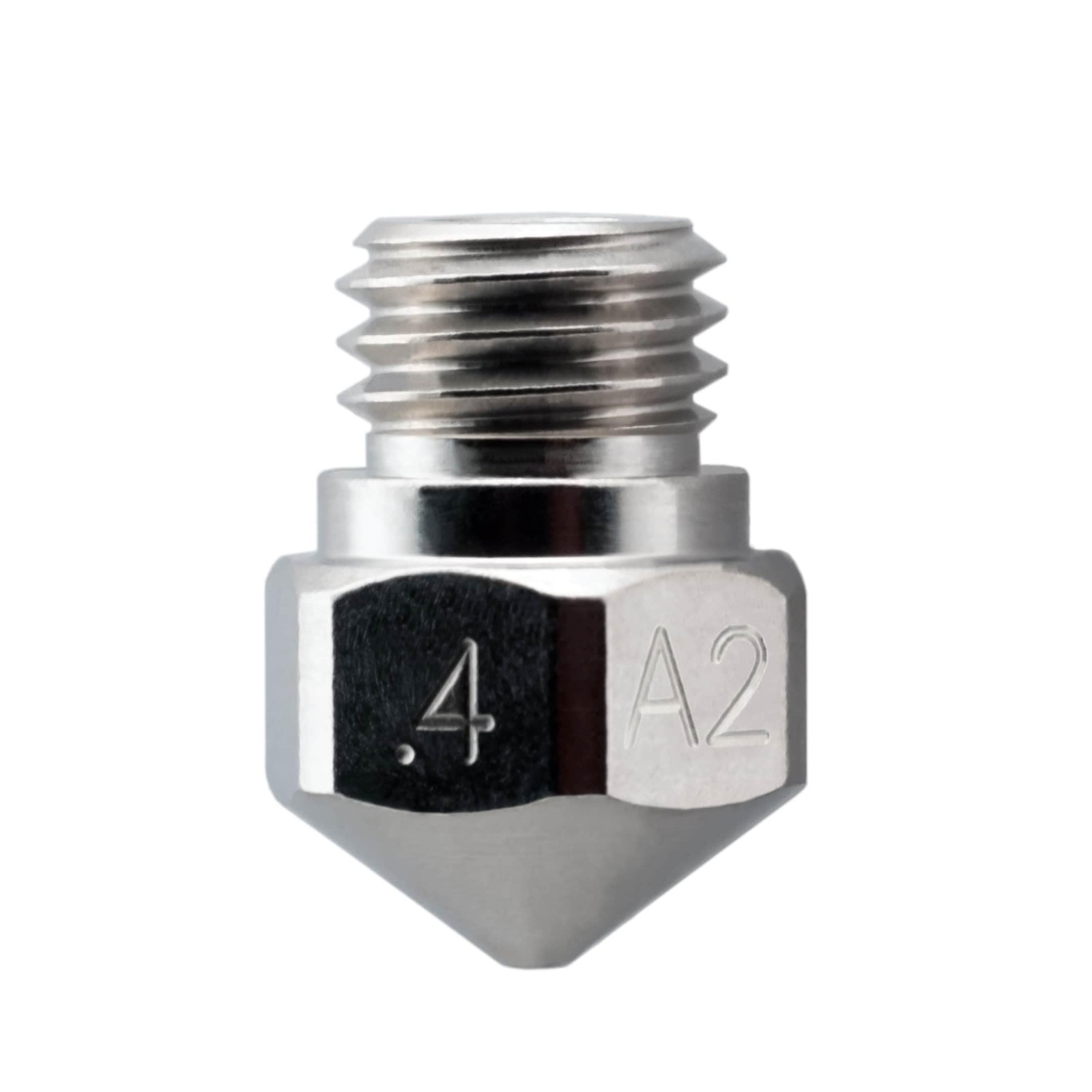 Microswiss Plated A2 Hardened Tool Steel Nozzle For MK10 Hotend Kit 0.4mm
