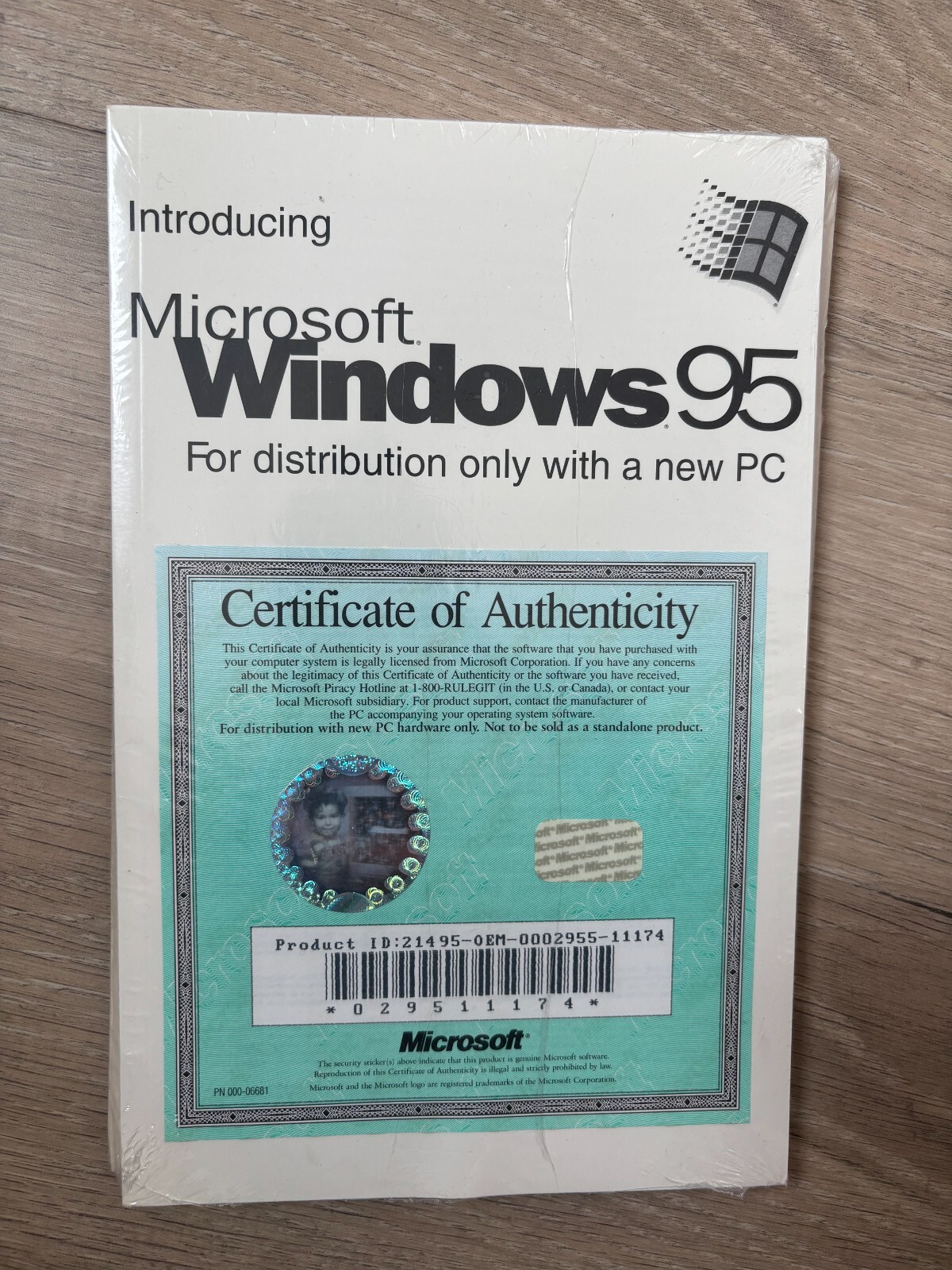 Sealed vintage collector software manual booklet-  Windows 95