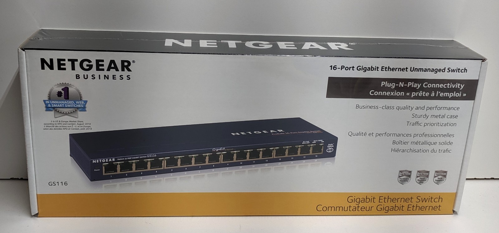 NETGEAR  ProSafe (GS116) 16-Ports External Switch