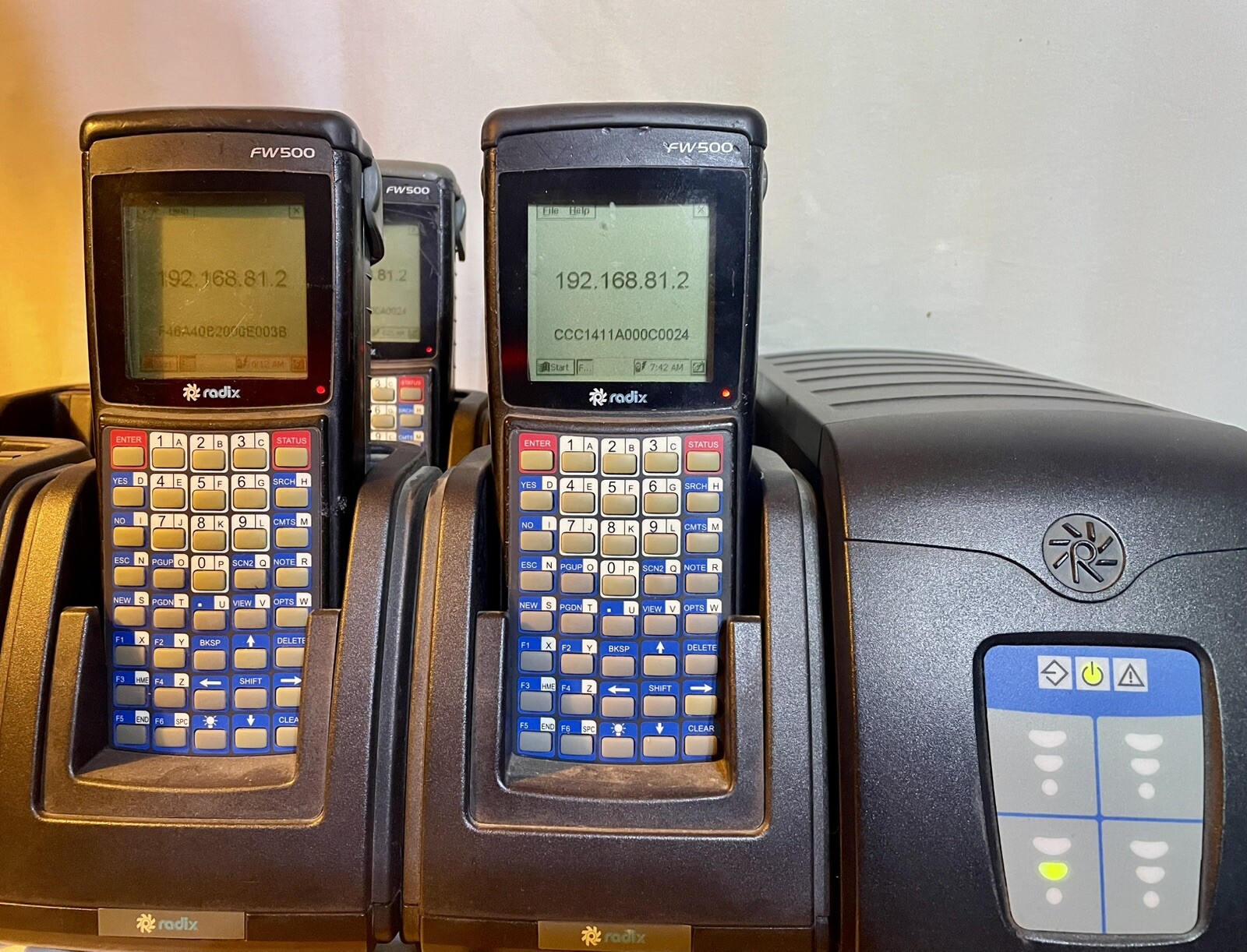 Set of 4 -Radix FW500 Automated Meter Reading System W/ Charging Dock MAKE OFFER