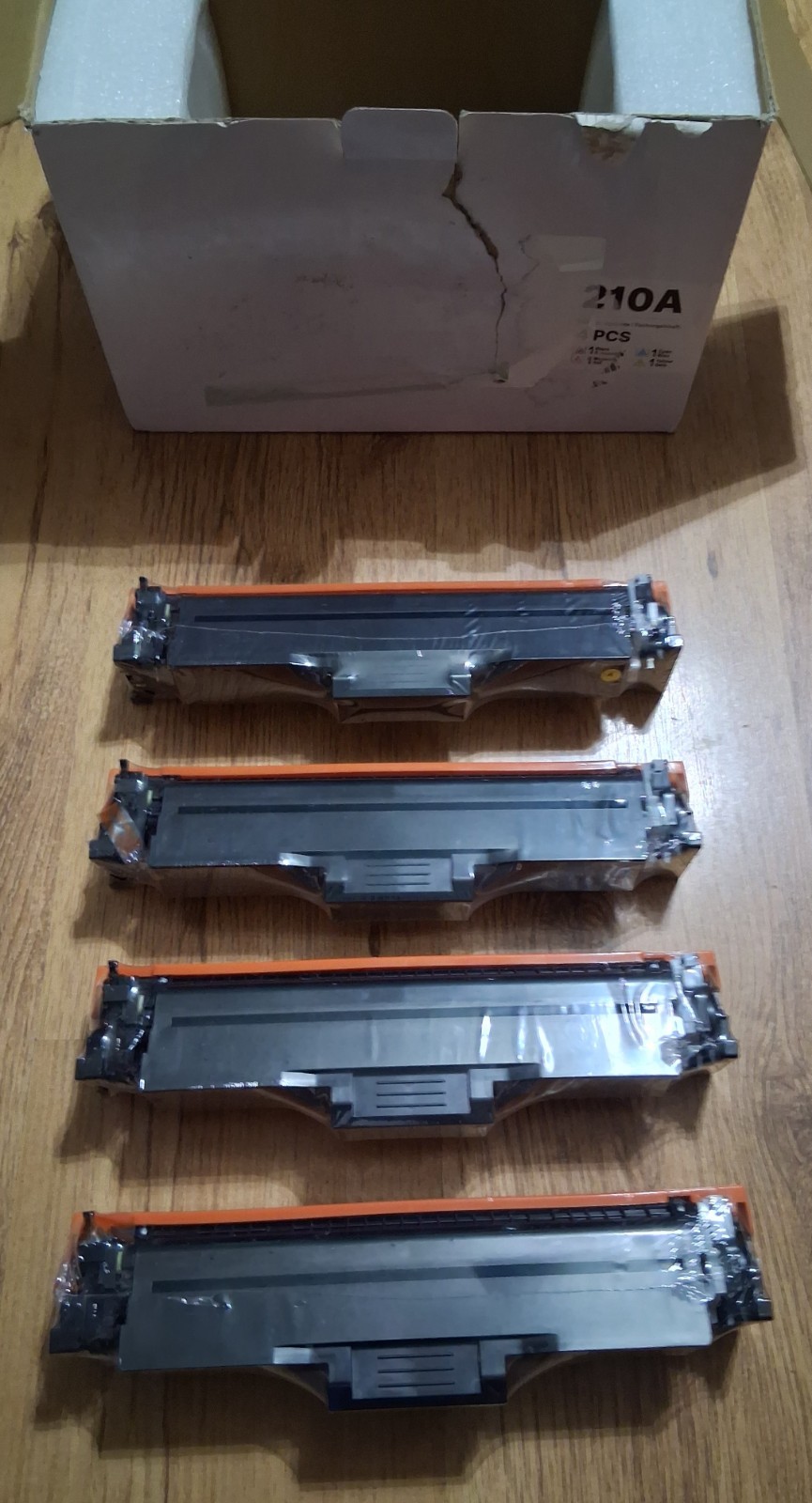(4-PK) 210A Toner High-Yield W/Chips for HP 4201dn/4301dw. NEW FACT. SEALED PKGS