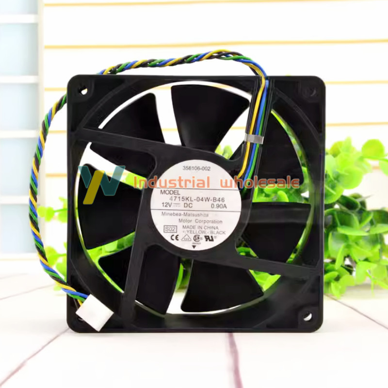 1pc new NMB-MAT 4715KL-04W-B46 Cooling Fan DC12V 0.90A 12cm PWM 4715KL04WB46