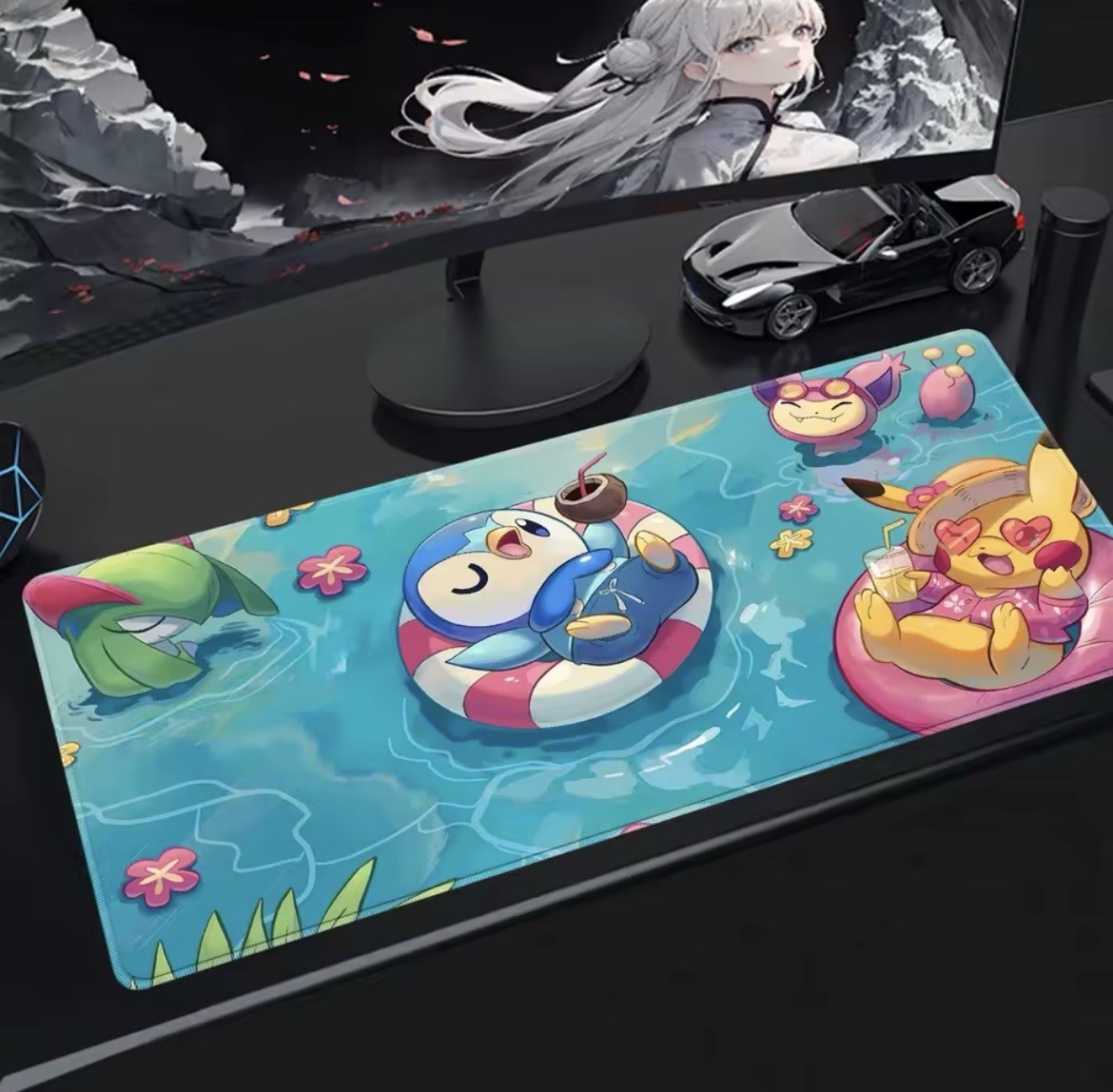 P-Pokemon-Piplup Grande Mousepad Large Gaming Mouse Pad