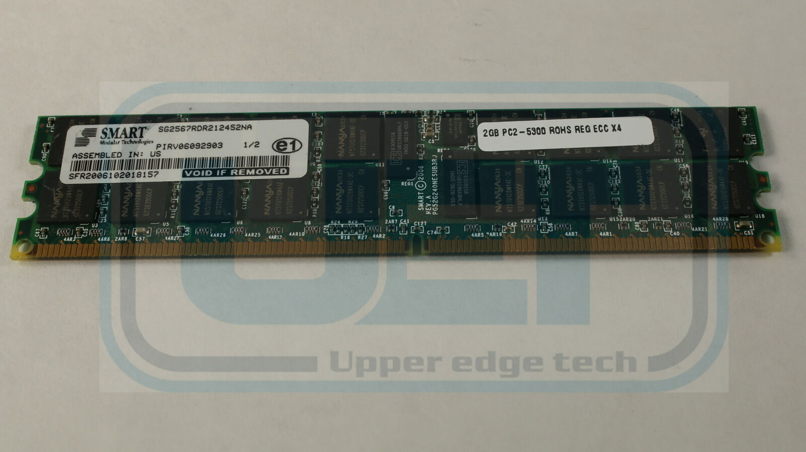 Server Name Brand Memory 2GB PC2-5300R-DDR2-667 MHz Samsung Hynix Nanya Elpida