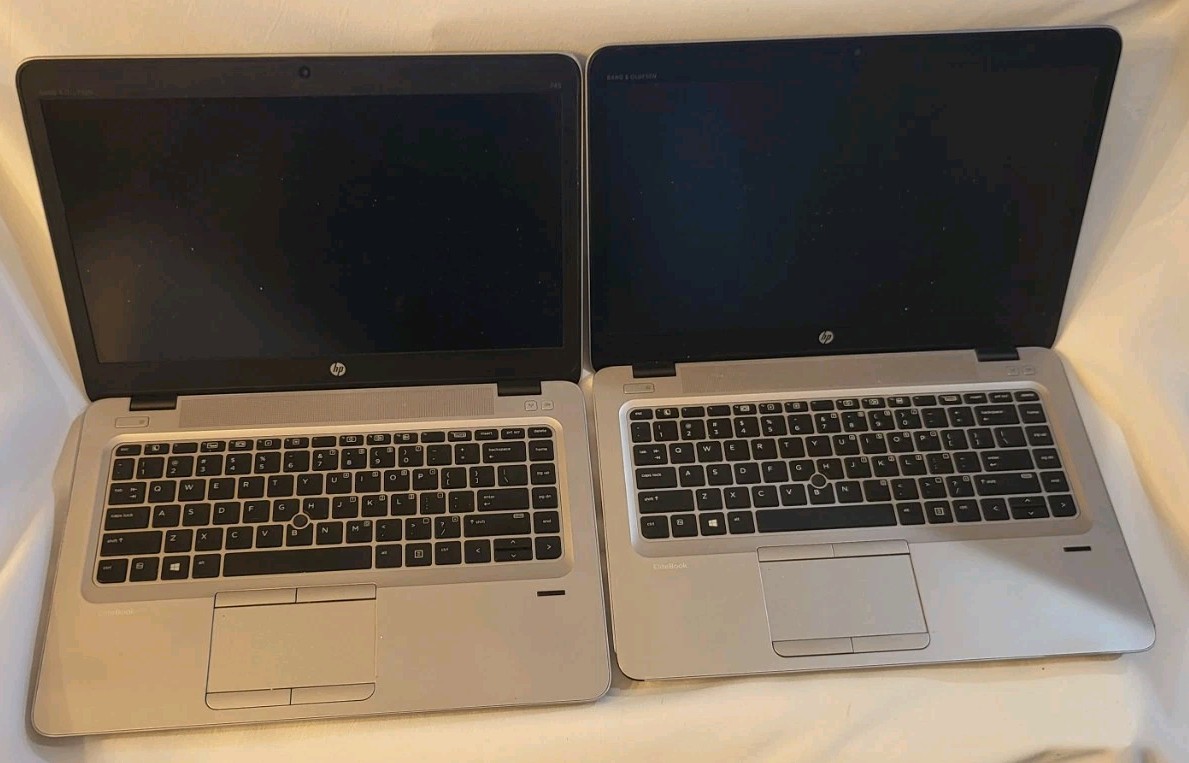 Lot of 2 HP Elitebook745 G3 AMD PRO A10-8700B & A8-8600B 8GB RAM No SSD 101701