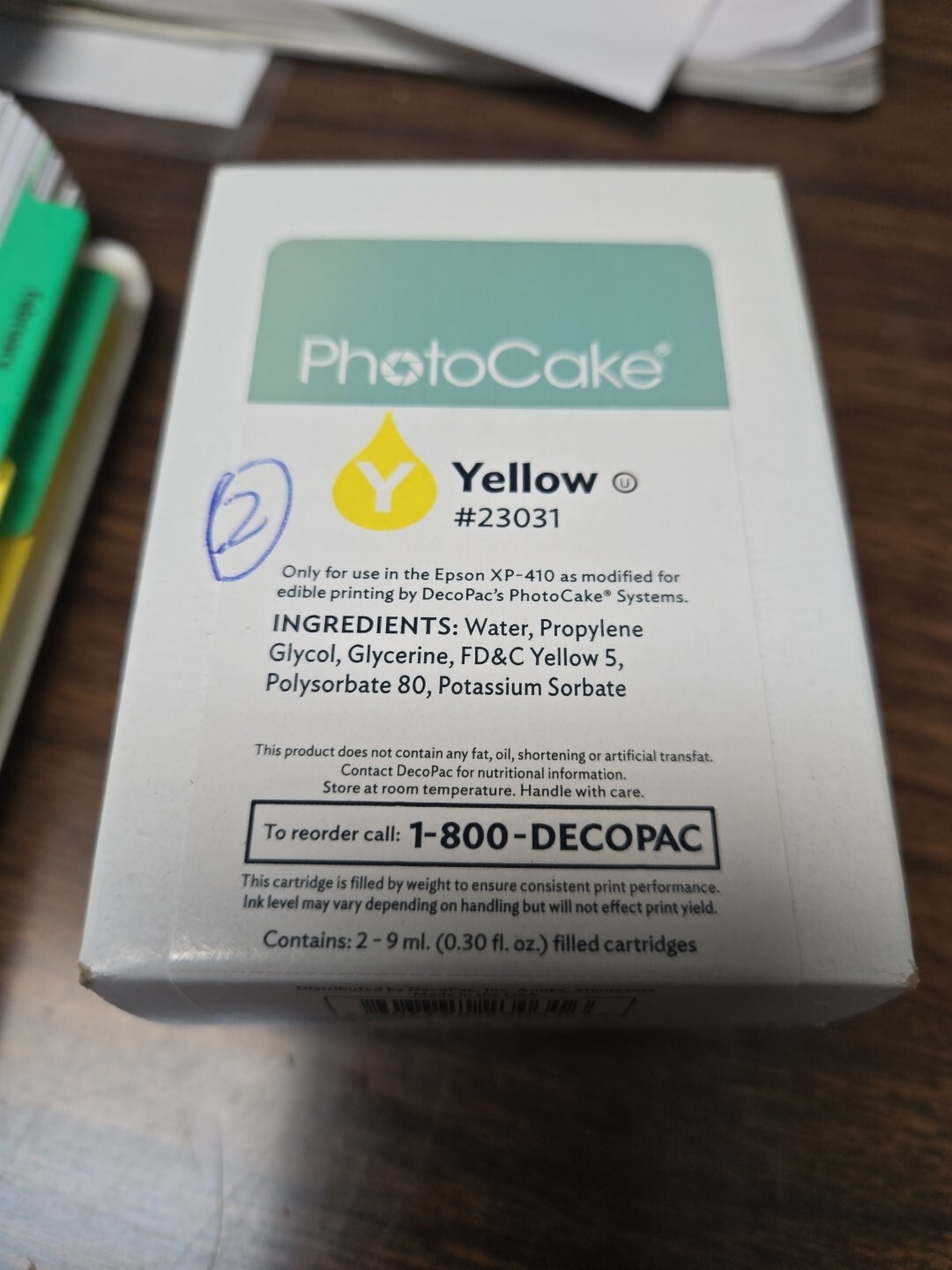 Photocake Ink Cartridge - Yellow