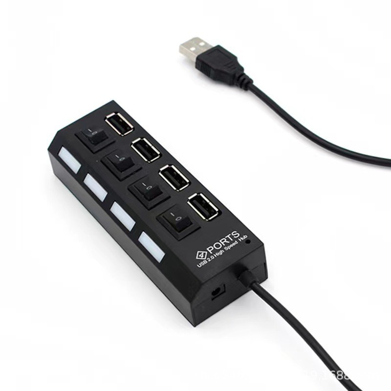 7-Port USB 2.0 Multi Charger Hub +High Speed Adapter ON/OFF Switch Laptop PC LOT