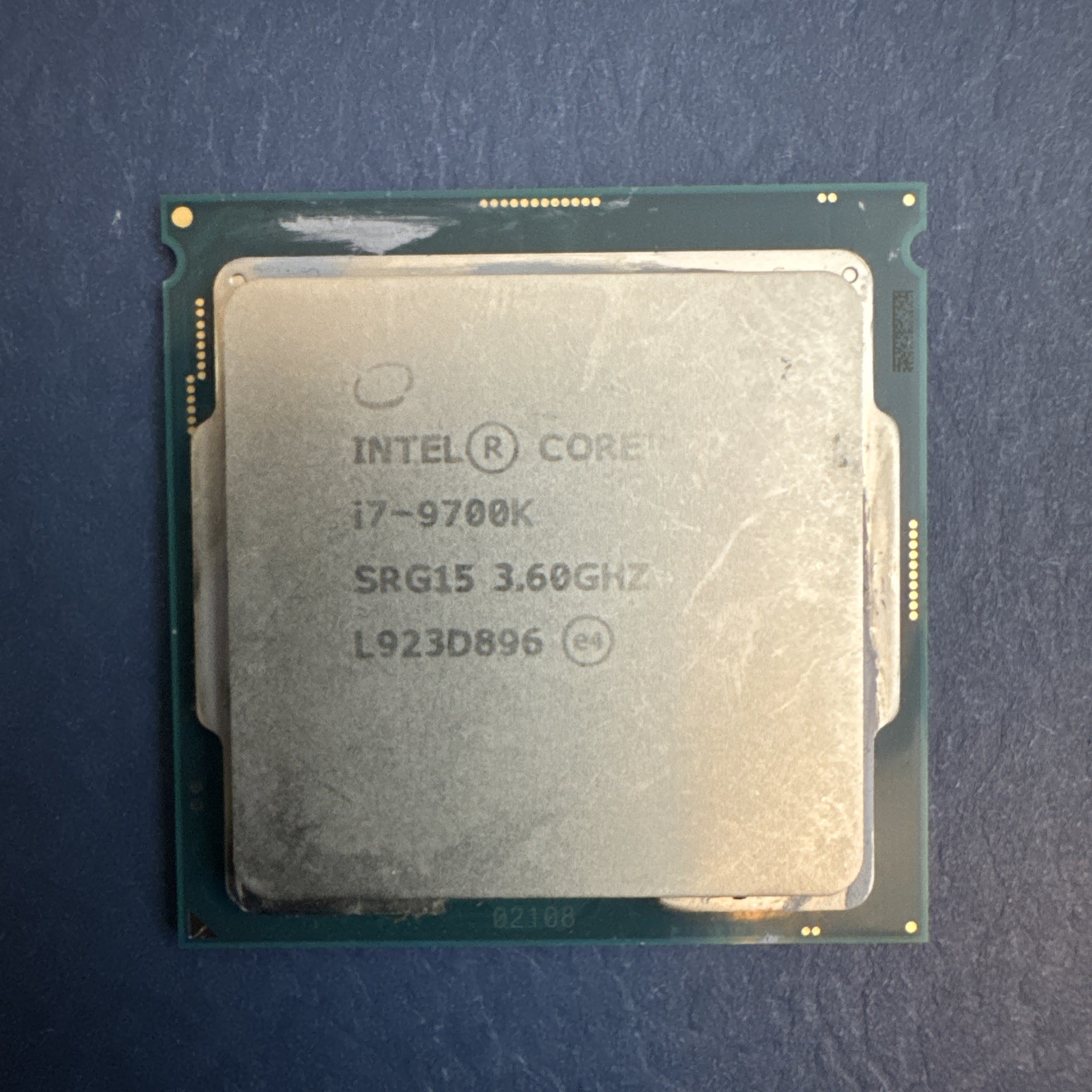Intel Core i7-9700K LGA1151 8 Core CPU Processor SRG15 3.60GHz 95W Untested