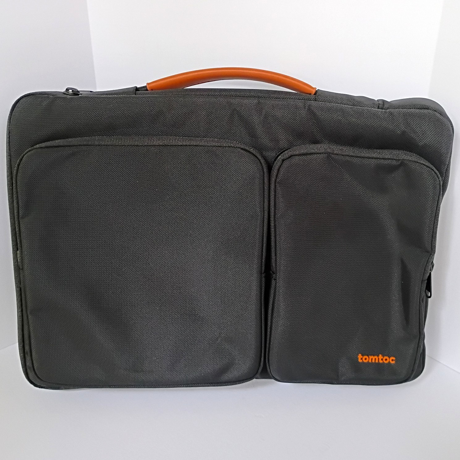 tomtoc Padded Polyester Sleeve Case w/ Handle for 15 in Laptop, Black