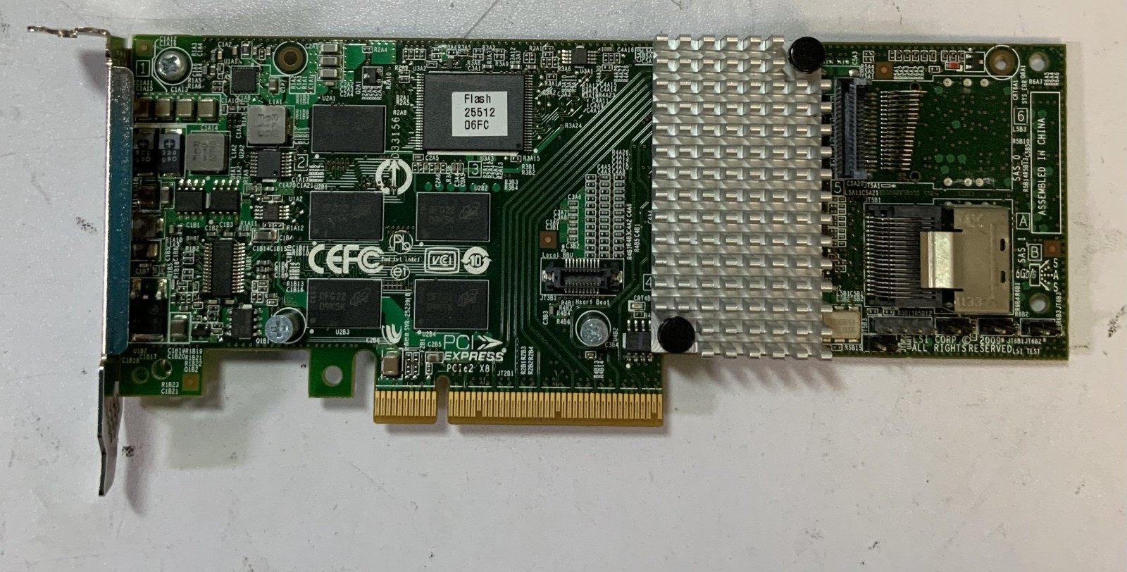 LSI MegaRAID 9261-8i 8-Port 6Gb/s SAS/SATA PCI-E RAID Controller Card "Q6D"