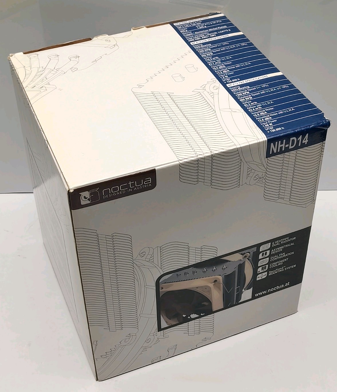 Noctua NH-D14 Dual-Tower CPU Cooler New Factory Sealed