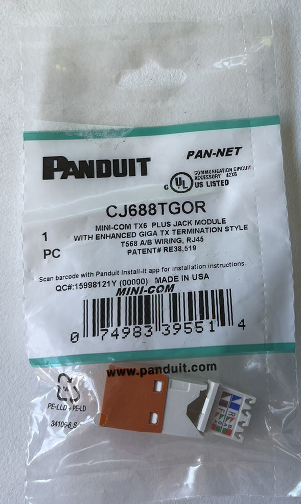 PANDUIT CJ688TGOR NSMP Q:8