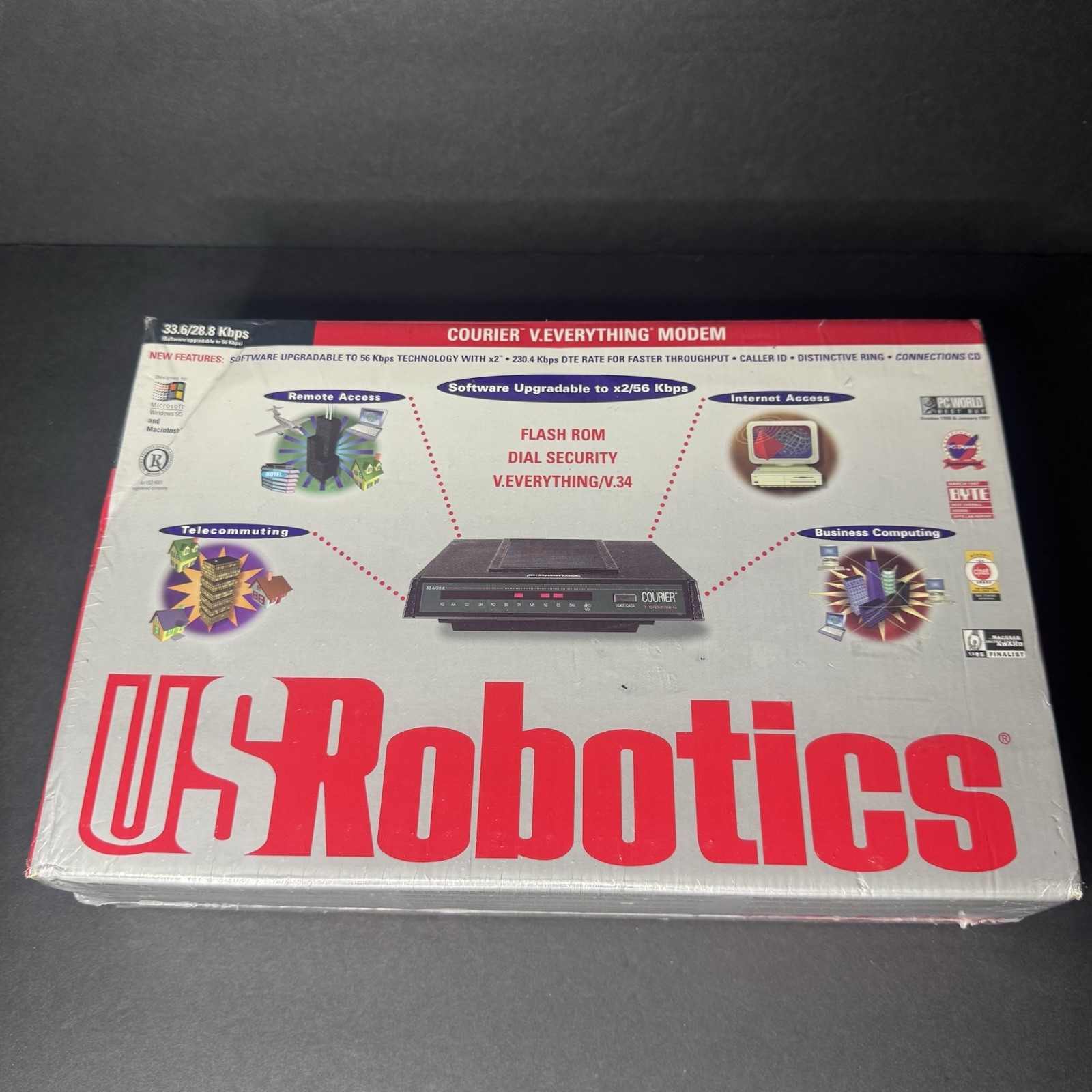 U.S. Robotics Courier V.Everything 33.6/28.8K Modem 002240 New Sealed Vintage
