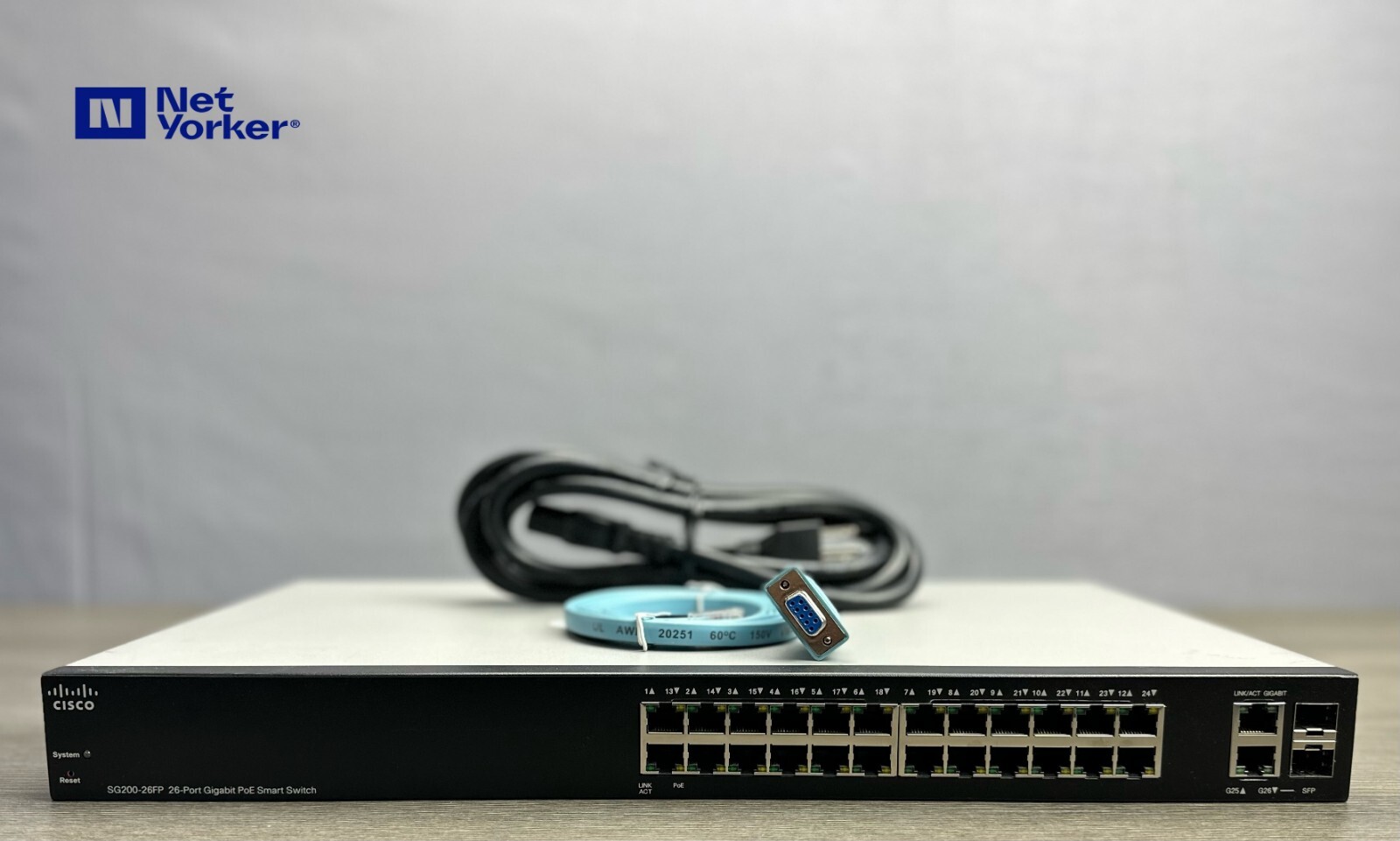Cisco SG200-26FP  26-Port Gigabit PoE Smart Switch - Same Day Shipping