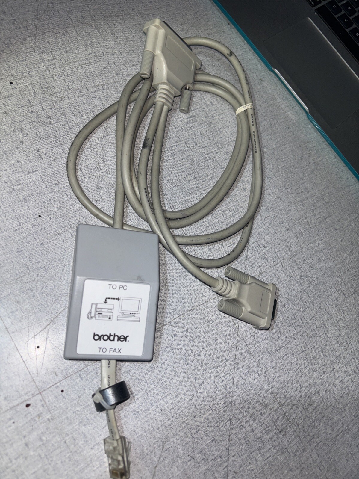 Brother Model PCI-1 PC to Fax Machine Line Cable Cord Link Connect Tested