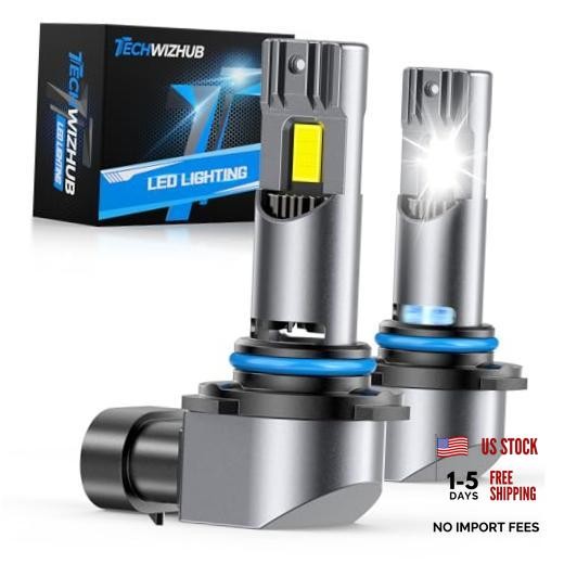 LED Bulbs, 24000LM Bright 6500K Cool White 9005 Fog Lights, 1:1 9005/HB3