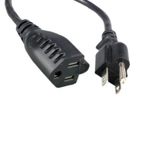 Lot of 10pcs AC Power Cord Extension Cable NEMA5-15P/15R SJT 16 AWG 13A 250V